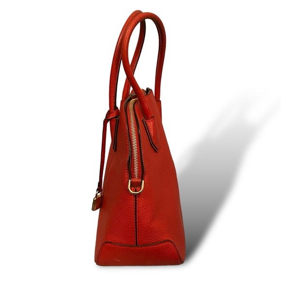 RED LEATHER MICHAEL KORS PURSE - Picture 5 of 7